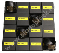 Ремень кожаный с литой пряжкой Stanley