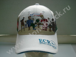 Бейсболка ECR Russia белая