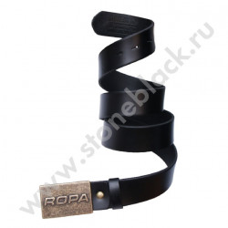 Ремень кожаный с литой пряжкой ROPA