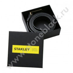 Ремень кожаный с литой пряжкой Stanley