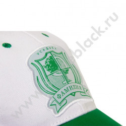 Бейсболка Фамилия (белая)
