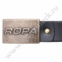 Ремень кожаный с литой пряжкой ROPA