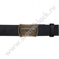 Ремень кожаный с литой пряжкой Stanley