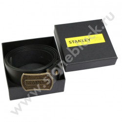 Ремень кожаный с литой пряжкой Stanley