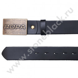 Ремень кожаный с литой пряжкой ROPA