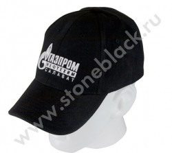 Бейсболка Газпром черная