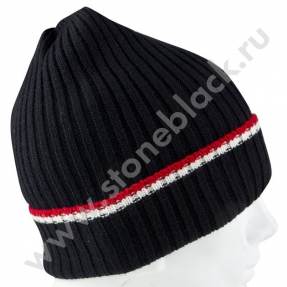 Вязаная шапка ЧИНГИСХАН (черная)