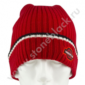 Вязаная шапка ЧИНГИСХАН (красная)
