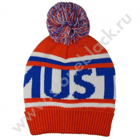 Вязаная шапка MUSTO красная