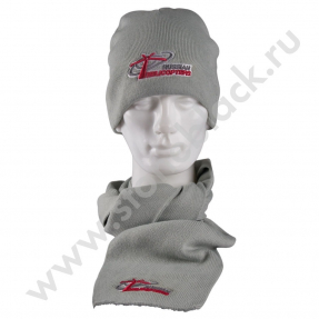 Вязаная шапка и шарф Russian Helicopters