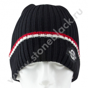 Вязаная шапка ЧИНГИСХАН (черная)
