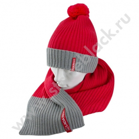 Вязаная шапка и шарф Lada Sport