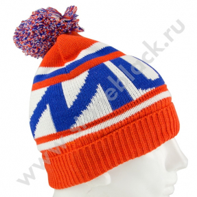 Вязаная шапка MUSTO красная