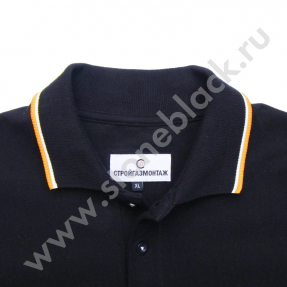 Рубашки поло Стройгазмонтаж 2019 (черные)