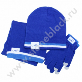 Вязаная шапка, шарф и перчатки Архангельский ЦБК