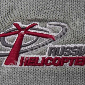 Вязаная шапка и шарф Russian Helicopters