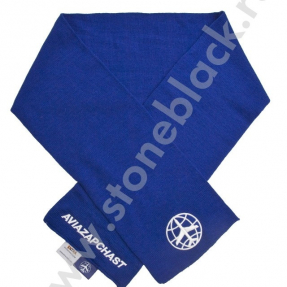 Вязаная шапка с помпоном и шарф Авиазапчасть