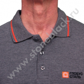 Рубашка поло Глобус Сталь
