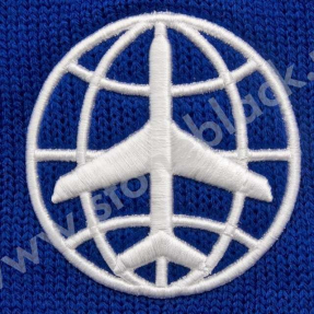 Вязаная шапка с помпоном и шарф Авиазапчасть