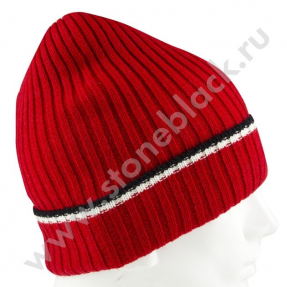 Вязаная шапка ЧИНГИСХАН (красная)