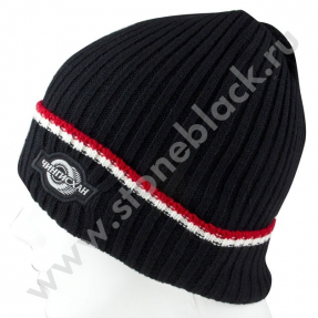 Вязаная шапка ЧИНГИСХАН (черная)