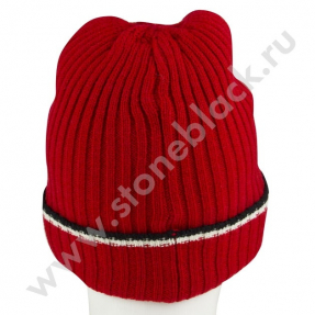 Вязаная шапка ЧИНГИСХАН (красная)