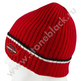 Вязаная шапка ЧИНГИСХАН (красная)
