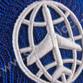 Вязаная шапка с помпоном и шарф Авиазапчасть