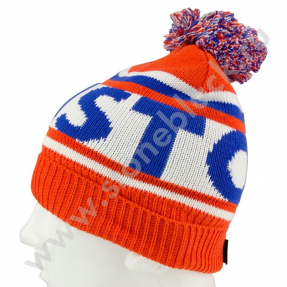 Вязаная шапка MUSTO красная