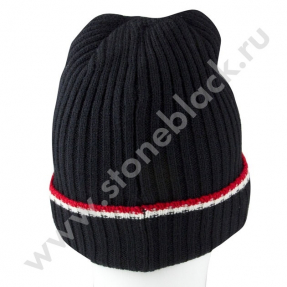 Вязаная шапка ЧИНГИСХАН (черная)