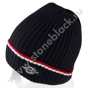 Вязаная шапка ЧИНГИСХАН (черная)